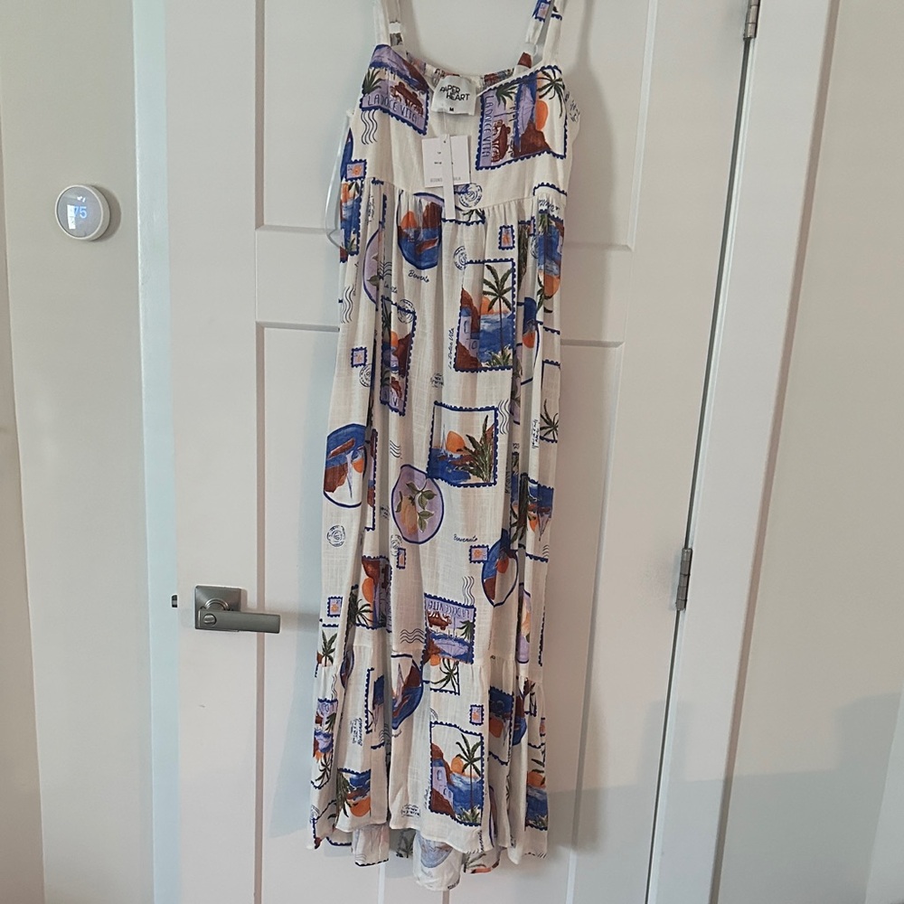 Dolce Vita Multicolor Stamp Print Dress